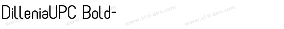 DilleniaUPC Bold字体转换